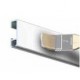 Binario ClickRail bianco verniciabile 3m.