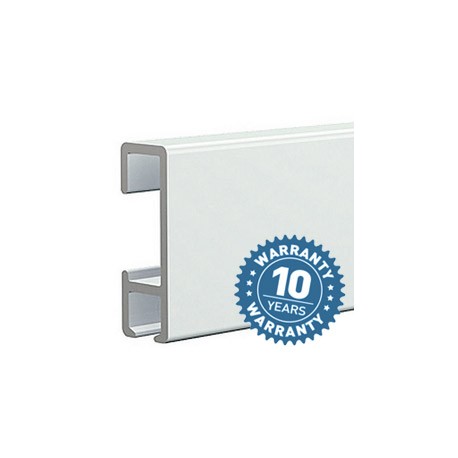Binario ClickRail bianco verniciabile 3m.